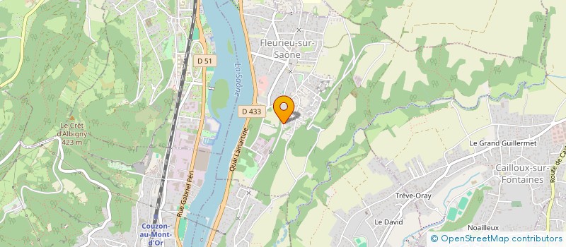 localisation de l'entreprise MADAME VALERIE GELABERT  FLEURIEU-SUR-SAONE