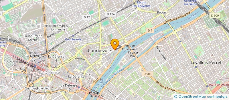 localisation de l'entreprise MADAME VALERIE GELY à COURBEVOIE
