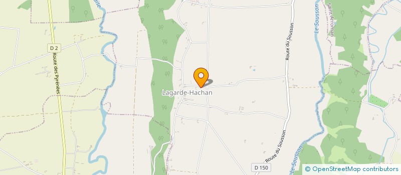 localisation de l'entreprise MADAME VALERIE GENESTE  LAGARDE-HACHAN