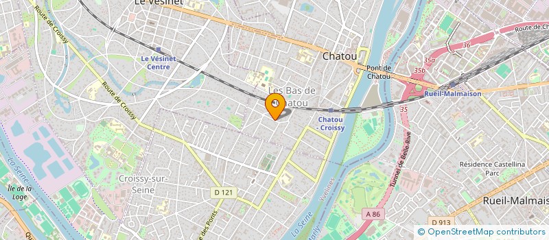 localisation de l'entreprise MADAME VALERIE GEORGE BATIER  CHATOU