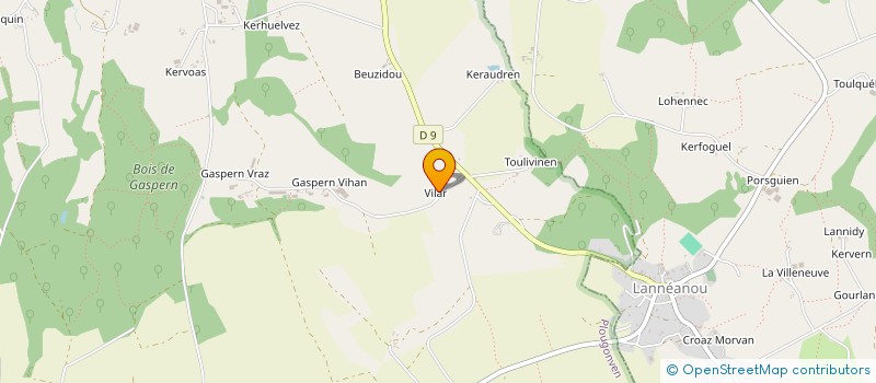 localisation de l'entreprise MADAME VALERIE GERMAIN  PLOUGONVEN