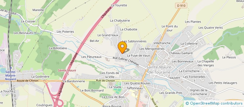 localisation de l'entreprise MADAME VALERIE GESTIN  SAINTE-MAURE-DE-TOURAINE