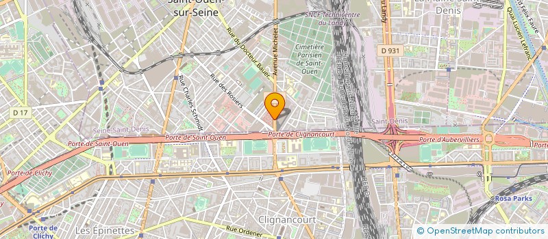localisation de l'entreprise MADAME VALERIE GHOZLAN à SAINT-OUEN-SUR-SEINE
