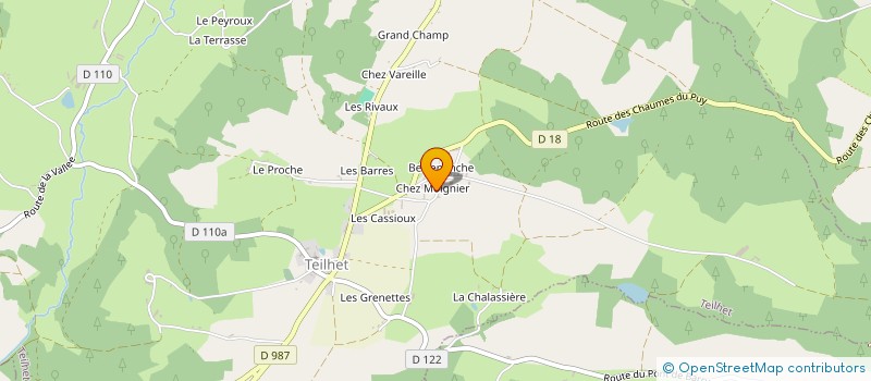 localisation de l'entreprise MADAME VALERIE GIDEL  TEILHET