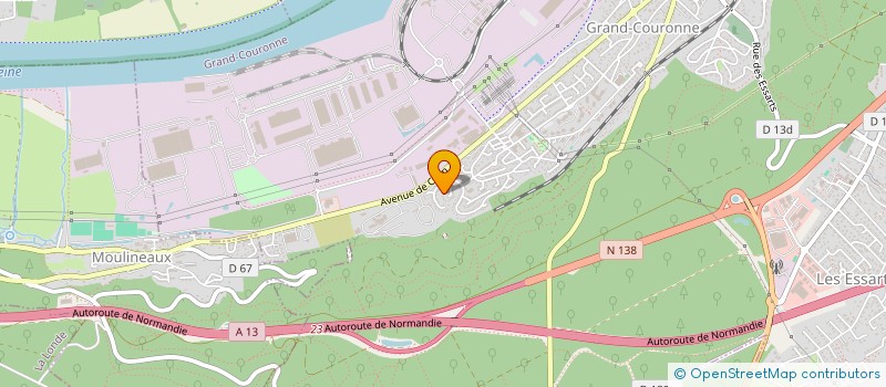 localisation de l'entreprise MADAME VALERIE GILLES  GRAND-COURONNE