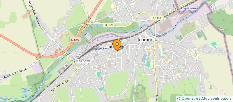 localisation de l'entreprise MADAME VALERIE GILLOT à JEUMONT