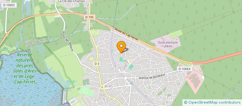 localisation de l'entreprise MADAME VALERIE GIMENEZ à ARES