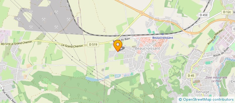 localisation de l'entreprise MADAME VALERIE GINIER-GILLET  BEAUCROISSANT