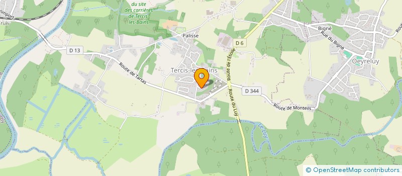 localisation de l'entreprise MADAME VALERIE GIOT  TERCIS-LES-BAINS