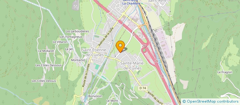 localisation de l'entreprise MADAME VALERIE GIRARD  SAINTE-MARIE-DE-CUINES