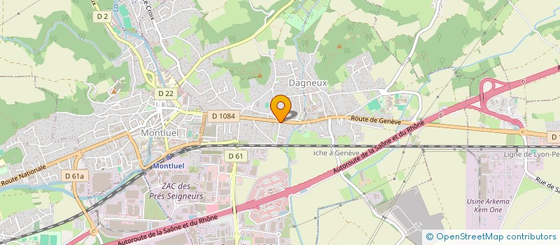 localisation de l'entreprise MADAME VALERIE GIRARD  DAGNEUX