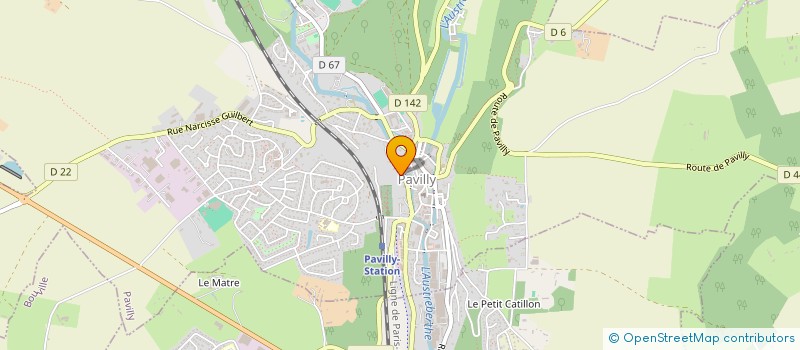 localisation de l'entreprise MADAME VALERIE GLATIGNY  PAVILLY