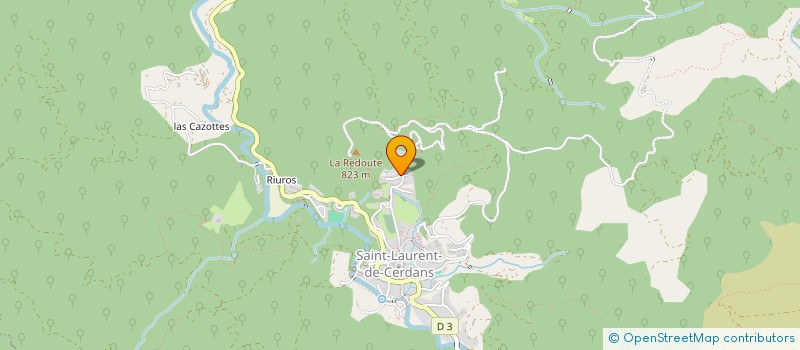 localisation de l'entreprise MADAME VALERIE GOBUET  SAINT-LAURENT-DE-CERDANS