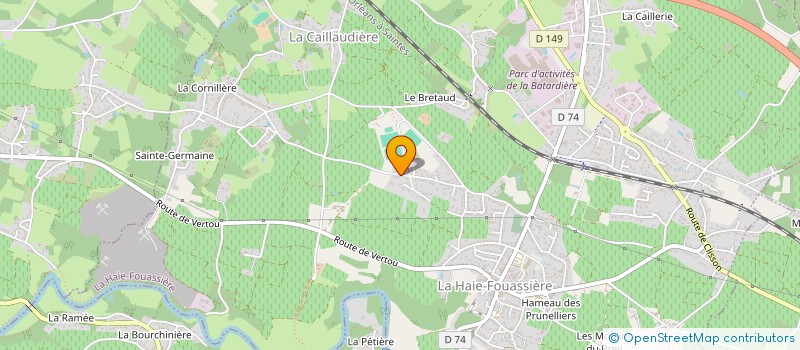 localisation de l'entreprise MADAME VALERIE GODEFROY  LA HAIE-FOUASSIERE