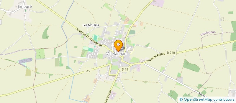 localisation de l'entreprise MADAME VALERIE GODIET  VILLEFAGNAN