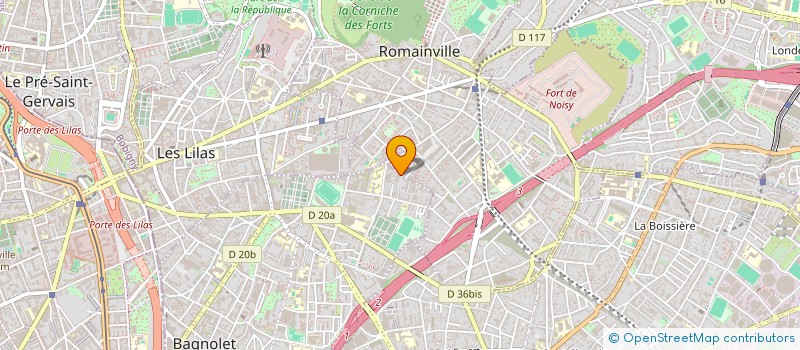 localisation de l'entreprise MADAME VALERIE GOMEZ à BAGNOLET