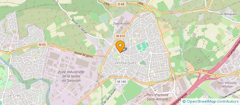 localisation de l'entreprise MADAME VALERIE GONTARD à VENDARGUES