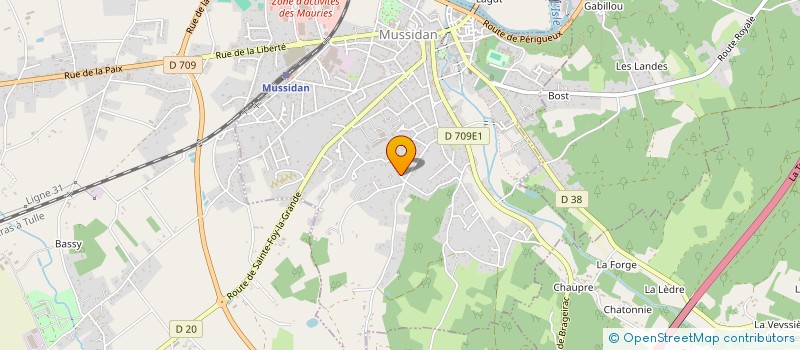 localisation de l'entreprise MADAME VALERIE GONTIER  MUSSIDAN