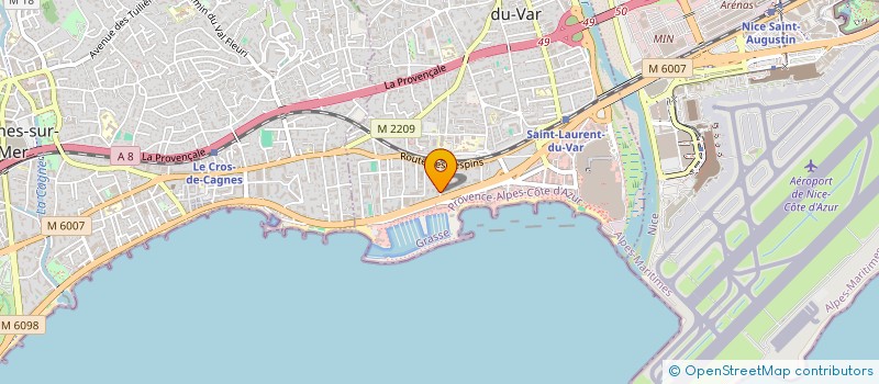 localisation de l'entreprise MADAME VALERIE GONZALES  SAINT-LAURENT-DU-VAR