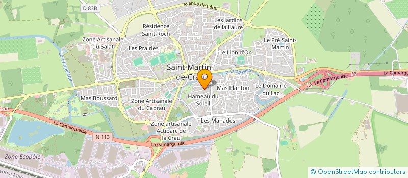 localisation de l'entreprise MADAME VALERIE GOSSE à SAINT-MARTIN-DE-CRAU