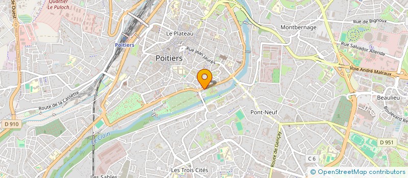 localisation de l'entreprise MADAME VALERIE GOULIARD à POITIERS