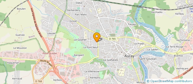 localisation de l'entreprise MADAME VALERIE GOUZERH à AURAY