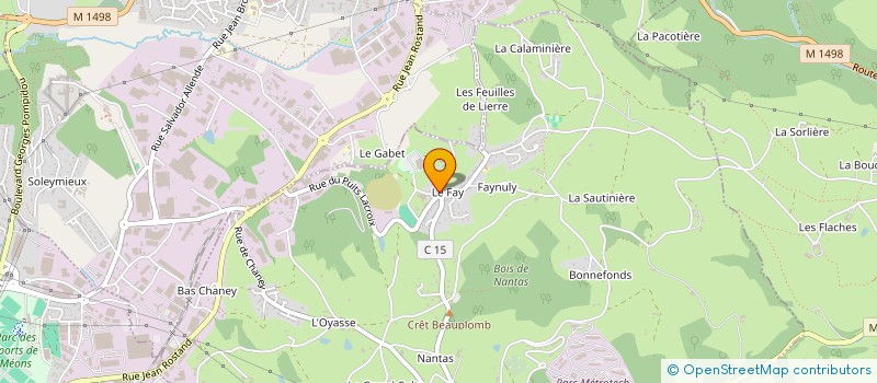 localisation de l'entreprise MADAME VALERIE GOYO  SAINT-JEAN-BONNEFONDS