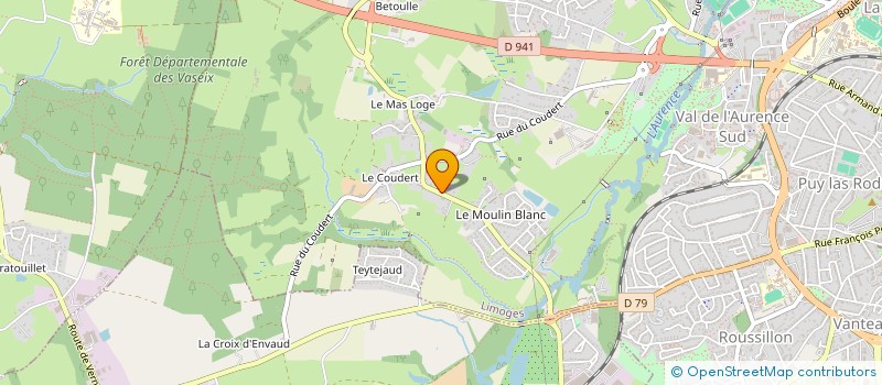localisation de l'entreprise MADAME VALERIE GRAFFEUIL à LIMOGES