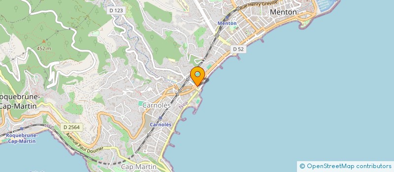 localisation de l'entreprise MADAME VALERIE GRANGER  MENTON