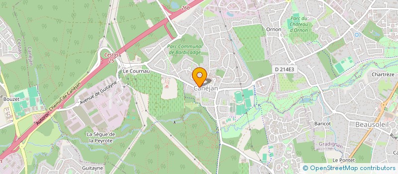 localisation de l'entreprise MADAME VALERIE GRANIER  CANEJAN