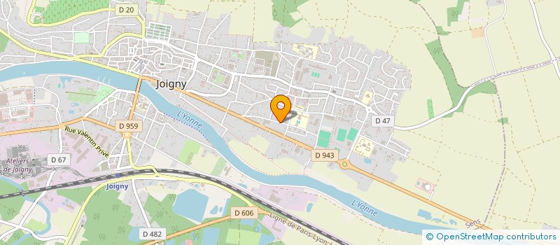 localisation de l'entreprise MADAME VALERIE GRENON  JOIGNY