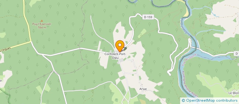 localisation de l'entreprise MADAME VALERIE GRISELLE  CONFOLENT-PORT-DIEU