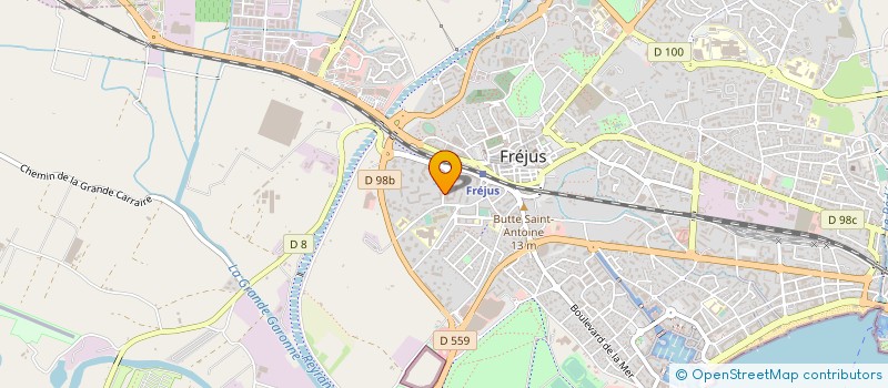 localisation de l'entreprise MADAME VALERIE GRIVILLERS à FREJUS