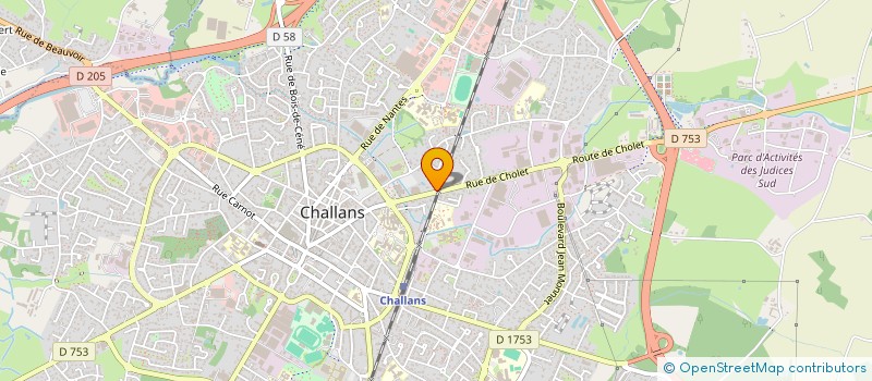 localisation de l'entreprise MADAME VALERIE GRONDIN à CHALLANS