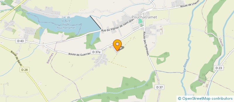 localisation de l'entreprise MADAME VALERIE GUALINA  POUCHARRAMET