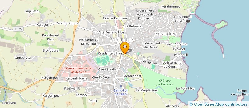 localisation de l'entreprise MADAME VALERIE GUEGUEN à SAINT-POL-DE-LEON
