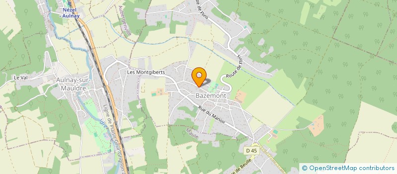 localisation de l'entreprise MADAME VALERIE GUENOT  BAZEMONT