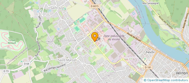 localisation de l'entreprise MADAME VALERIE GUERET  VERNON