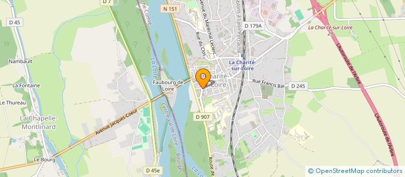 localisation de l'entreprise MADAME VALERIE GUERIN à LA CHARITE-SUR-LOIRE