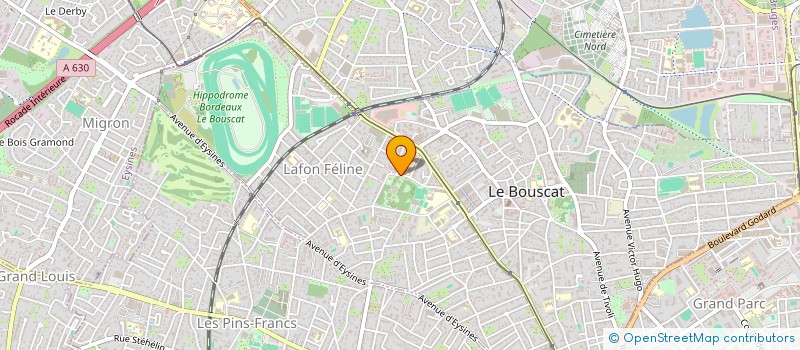 localisation de l'entreprise MADAME VALERIE GUERIN  LE BOUSCAT