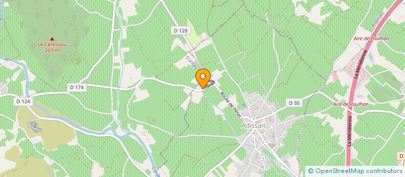 localisation de l'entreprise MADAME VALERIE GUERINI  ADISSAN