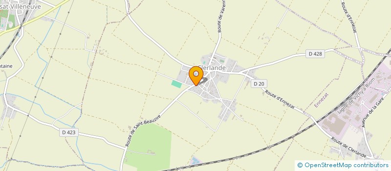 localisation de l'entreprise MADAME VALERIE GUERTON  CLERLANDE