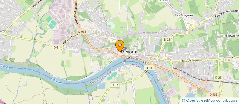 localisation de l'entreprise MADAME VALERIE GUILBERT à TREVOUX