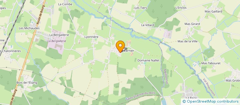 localisation de l'entreprise MADAME VALERIE GUILLERMINET  SAINT-ETIENNE-DU-BOIS