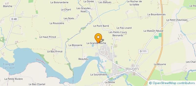 localisation de l'entreprise MADAME VALERIE GUILLET  MOUTIERS