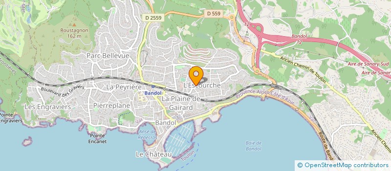 localisation de l'entreprise MADAME VALERIE GUILLOT  BANDOL