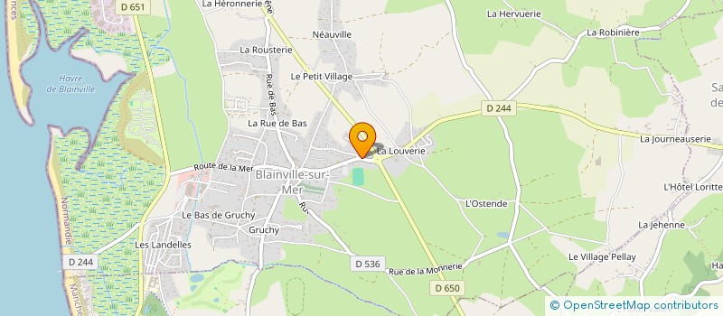 localisation de l'entreprise MADAME VALERIE GUILLOT à BLAINVILLE-SUR-MER