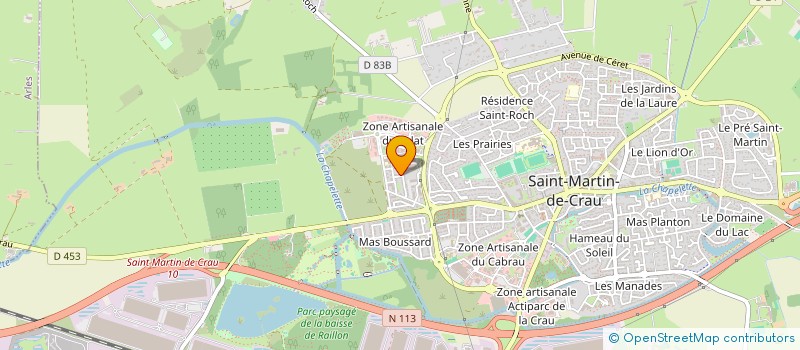 localisation de l'entreprise MADAME VALERIE GUINARD à SAINT-MARTIN-DE-CRAU