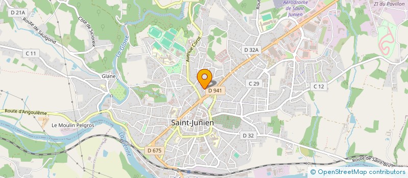 localisation de l'entreprise MADAME VALERIE GUINE  SAINT-JUNIEN