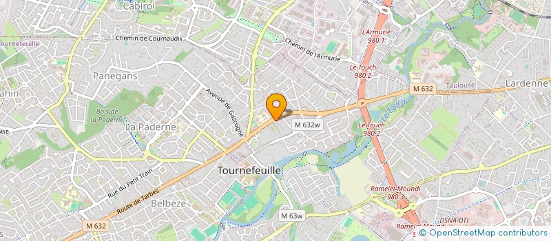 localisation de l'entreprise MADAME VALERIE GUYOT  TOURNEFEUILLE